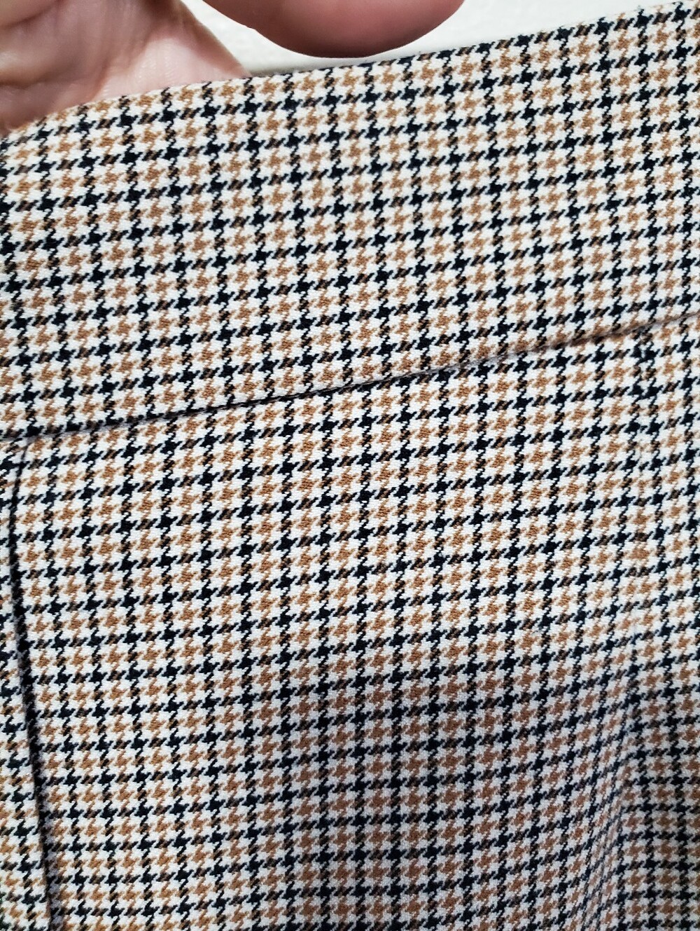 BABATON Conan 25" Cropped Pleated Dress Pants Houndstooth Sz 8 Pull-On Straight - Picture 6 of 13